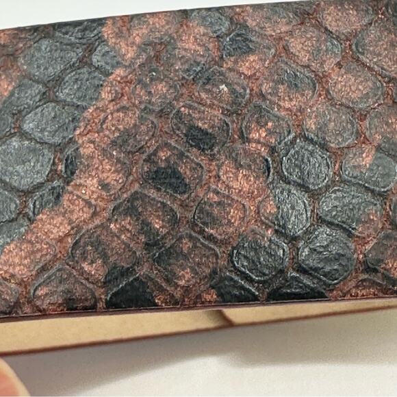 Vince Camuto Bracelet Snakeskin Gold Turnkey Clasp Punk Steampunk Retro - Picture 2 of 14